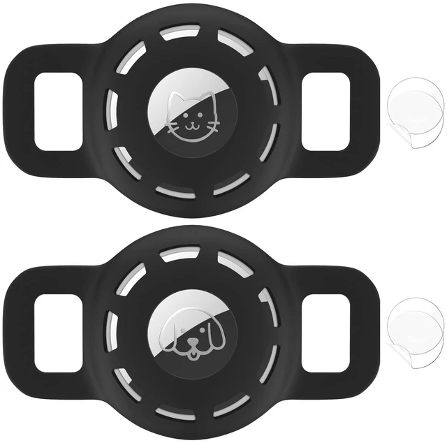 Main image of for Air tag Cat Collar Holder for Apple Air Tag, 2 Pack of Pet Collar Holder for Cat and Small Dog Collar Within 1/2 inch and 2 Pack Protector for Air Tag