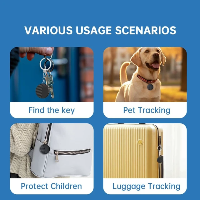 Alt view image 7 of 7 - Bluetooth Tracker for Samsung 2 Pack, Smart Tag for Pet Luggage Vehicle, 365-D Battery Life, Replaceable, IP65 Waterproof, No Monthly Fee, Key Finder Works with SmartThings App (Samsung Only)