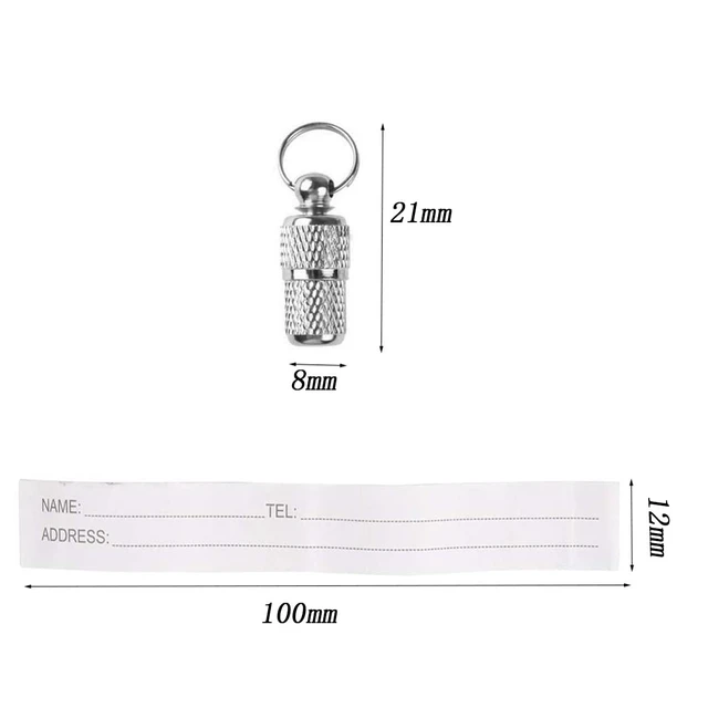 Alt view image 2 of 6 - 8 Pieces of Pet Identity Address Pendant, Anti-Lost Tag Tube, Pet Id Tag.