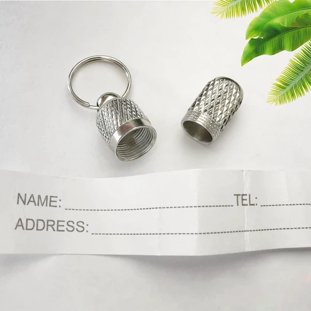 Alt view image 4 of 6 - 8 Pieces of Pet Identity Address Pendant, Anti-Lost Tag Tube, Pet Id Tag.