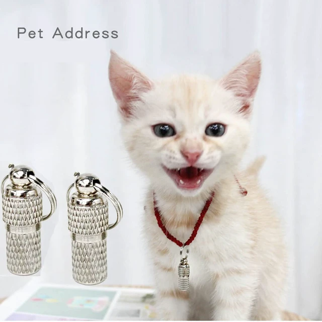 Alt view image 6 of 6 - 8 Pieces of Pet Identity Address Pendant, Anti-Lost Tag Tube, Pet Id Tag.