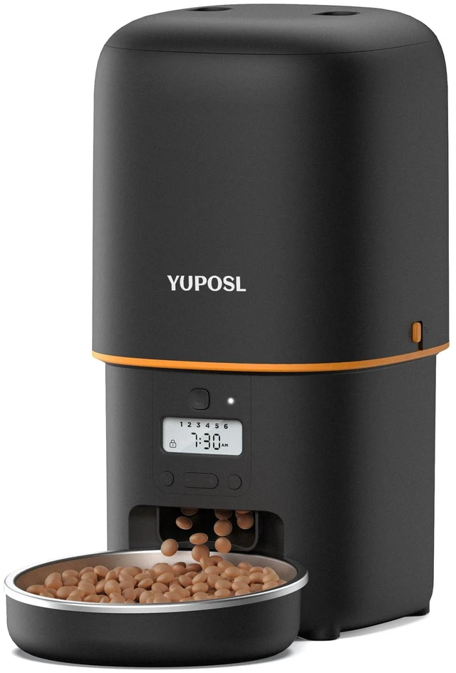 Main image of Automatic Cat Feeder, 4L Cat Food Dispenser with Anti-Jam Design, Over 180-day Battery Life, 1-6 Meals Per Day with Stainless Steel Cat Bowl, Keep Dry Food Fresh, Timed Pet Feeder Also for Small Dog