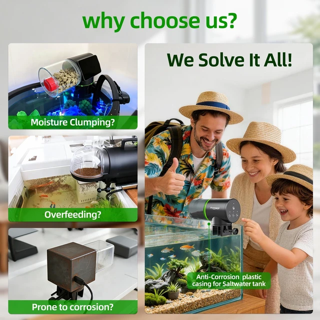 Alt view image 6 of 7 - Automatic Fish Feeder for Aquarium: One-Touch Easy Setup & 3 Timers | 7-14 Day Supply with 200ML Food Dispenser - Worry-Free Vacation Feeding for Betta Turtle Tank