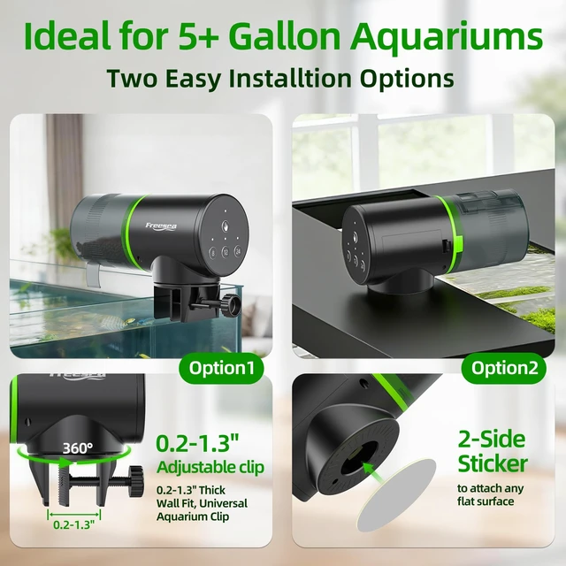 Alt view image 7 of 7 - Automatic Fish Feeder for Aquarium: One-Touch Easy Setup & 3 Timers | 7-14 Day Supply with 200ML Food Dispenser - Worry-Free Vacation Feeding for Betta Turtle Tank