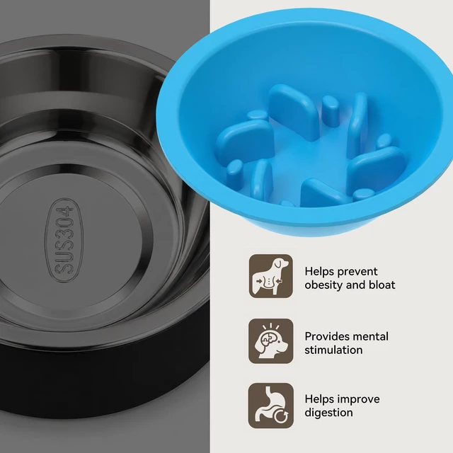 Alt view image 3 of 7 - Slow Feeder Bowl for Cats & Small Dogs Compatible with PETLIBRO Automatic Cat Feeder 3L 5L with WiFi, Replacement for Stainless Steel Bowl
