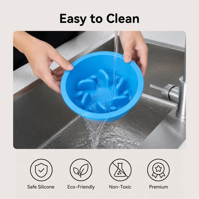 Alt view image 6 of 7 - Slow Feeder Bowl for Cats & Small Dogs Compatible with PETLIBRO Automatic Cat Feeder 3L 5L with WiFi, Replacement for Stainless Steel Bowl