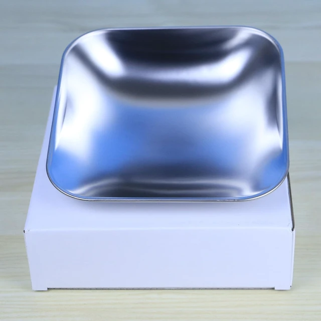 Alt view image 7 of 7 - Stainless Steel Bowl for Automatic Cat Feeder, Healthy and Harmless, Easy Clean and Friendly to Pet Whiskers (Square)