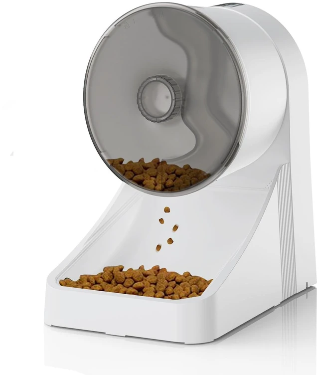 Main image of 3L Automatic Cat Feeder, White, Basic Version | For Cats and Small Dogs, Dry Food Dispenser, 3-4 Meals per Day, Programmable Portion Control