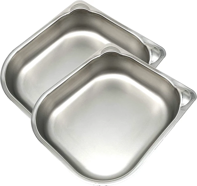 Alt view image 6 of 7 - 2-Meal Automatic Feeder, 400g Per Bowl, Wet & Dry Food, White | Programmable Digital Timer, 2 x 400g Bowls, Includes Ice Packs, For Cats & Small Dogs, No Apps or WiFi, Dishwaser-Safe