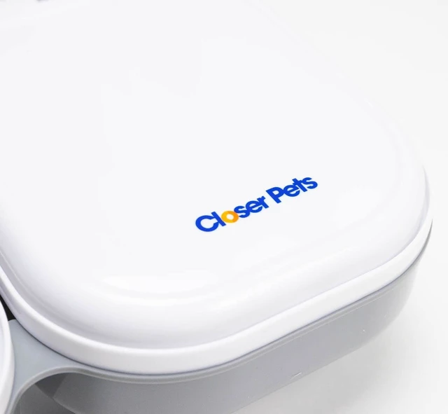 Alt view image 5 of 7 - 2-Meal Automatic Feeder, 400g Per Bowl, Wet & Dry Food, White | Programmable Digital Timer, 2 x 400g Bowls, Includes Ice Packs, For Cats & Small Dogs, No Apps or WiFi, Dishwaser-Safe