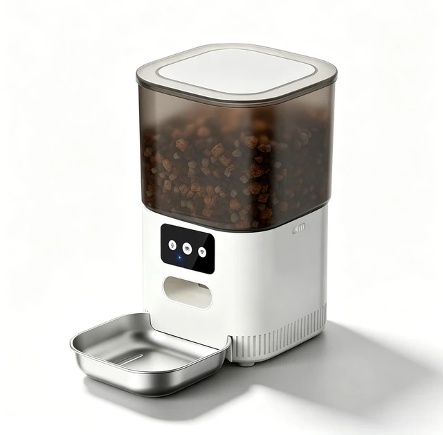 Main image of Automatic Cat Feeder, 4L Pet Feeder, Cat Dog Food Dispenser, Auto Feeder | Factory Direct| Good Service| 4L Pet Feeder for Cats & Dogs| 20 Meals a Day| 1-9 Portions per Meal| 10-Second Voice Recording