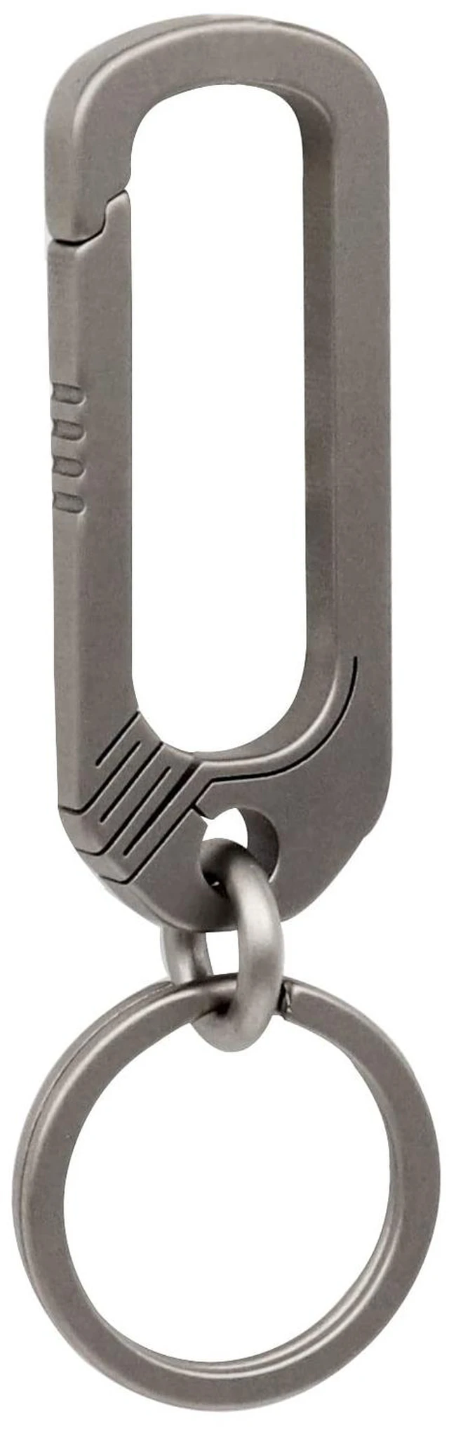 Main image of Titanium Belt Loop Keychain Heavy Duty Quick Release Spring Snap Link Hook with Key Rings EDC Keychain Clip Gifts for Him