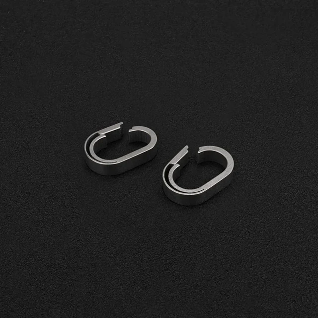 Alt view image 5 of 7 - Titanium Mini Key Chain Rings, Quick Release Keychain Clip, Small Carabiner | 2 Pack Key Holder, Lightweight Durable Rust, EDC Connector for Men Women, Keys for Car Bag Fobs MultiTools (A + B)
