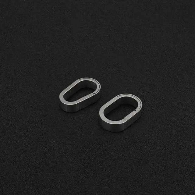 Alt view image 6 of 7 - Titanium Mini Key Chain Rings, Quick Release Keychain Clip, Small Carabiner | 2 Pack Key Holder, Lightweight Durable Rust, EDC Connector for Men Women, Keys for Car Bag Fobs MultiTools (A + B)