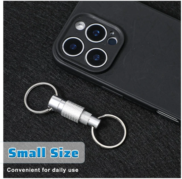 Alt view image 3 of 7 - Quick Release Keychain for Men, Quick Release Keychain Link Multi Pack(Black Silver Red Dark Blue)