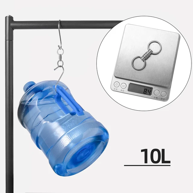 Alt view image 5 of 6 - Titanium Quick Release Keychain, Pull Apart Detachable Key Chain | Rustproof, 20lbs Load, Anti-Drop Lock, 360° Swivel, for Valet Car Home Key Storage