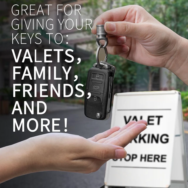 Alt view image 6 of 7 - Titanium Quick Release Detachable Keychain with Titanium Key Ring | Rustproof, Heavy Duty, 360° Swivel, Three-bead Anti-drop Lock, for Car Home Keys Valet Use