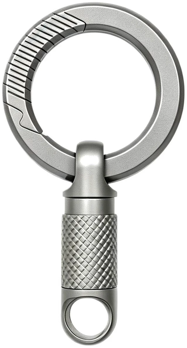 Main image of Titanium Quick Release Keychain,360° Swivel Clip Titanium Ring Daily Carry | Titanium Quick Release Keychain, 360° Swivel EDC Clip with Premium Titanium Ring for Daily Carry