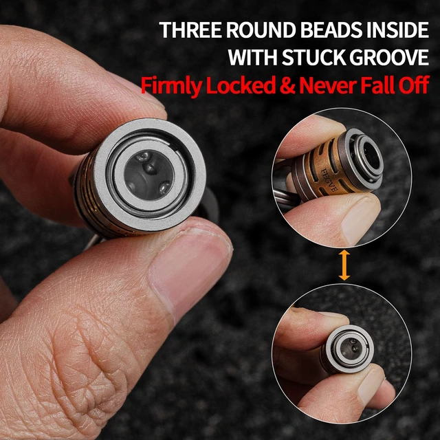 Alt view image 5 of 7 - Titanium Quick Release Detachable Keychain with Titanium Key Ring | Rustproof, Heavy Duty, 360° Swivel, Three-bead Anti-drop Lock, for Car Home Keys Valet Use
