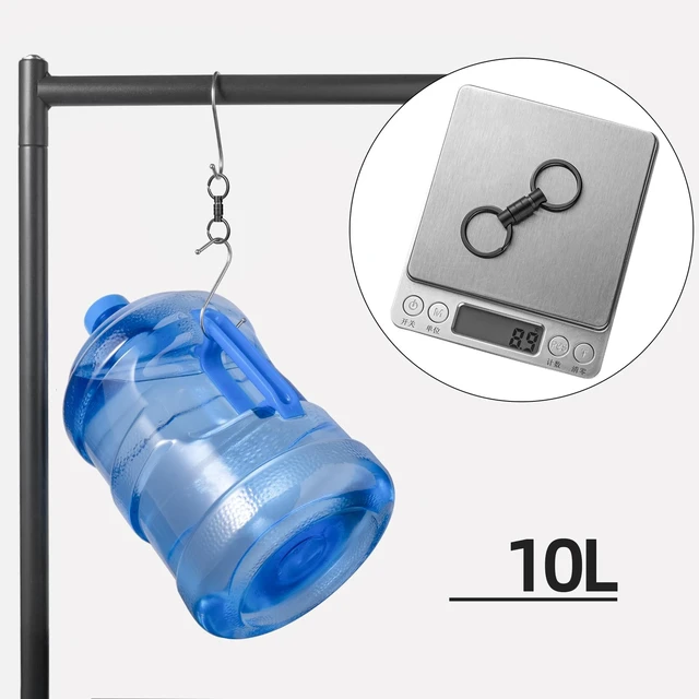 Alt view image 5 of 6 - Titanium Quick Release Keychain, Pull Apart Detachable Key Chain | Rustproof, 20lbs Load, Anti-Drop Lock, 360° Swivel, for Valet Car Home Key Storage