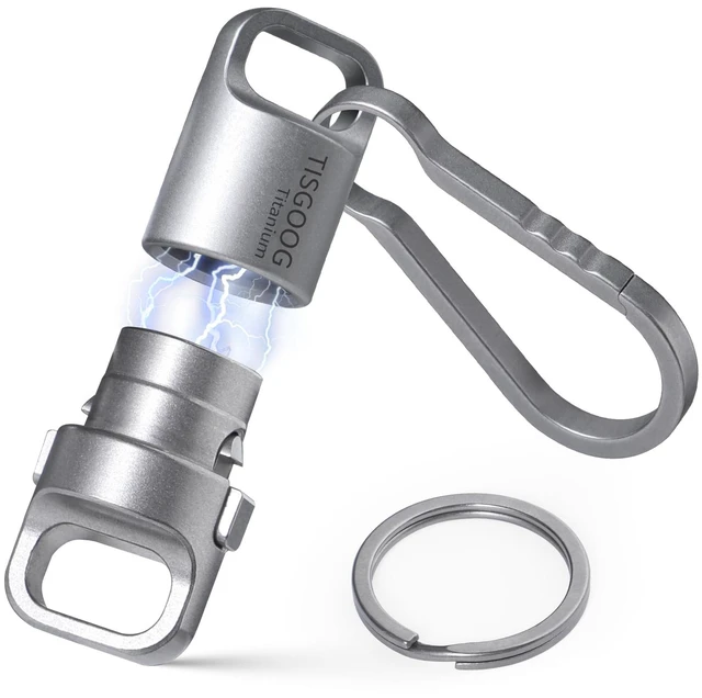 Main image of Strong Magnetic Quick Release KeychainDetachable Keychain Clip | GR5 Titanium, 0.31 oz Ultra-Light, 88 lb Load Capacity, 360°Rotation,Rust-Proof, Double-lock Safety, for Work Home Fishing