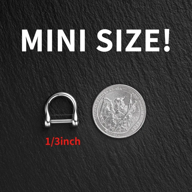 Alt view image 2 of 6 - Small Titanium Key Ring, D Ring Keychain for Car Key Fob | Gr5 titanium alloy, Rust & Corrosion Proof, Strong & Anti-Break, Ultra Light, Burden-Free