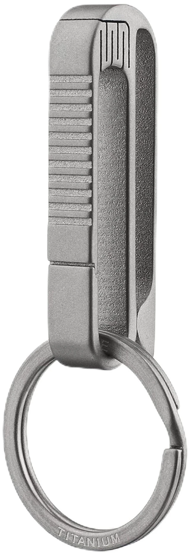 Main image of Duty Belt Key Holder Clip, Titanium Car keychain Organizer | quick release key chain locking,easy to attach,hold multiple keys,rust resistant