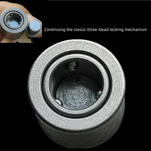 Alt view image 2 of 2 - Titanium Triple-Action Safety Lock Quick Release Buckle keychain linkers Perfect for One-handed attachment and detacthment
