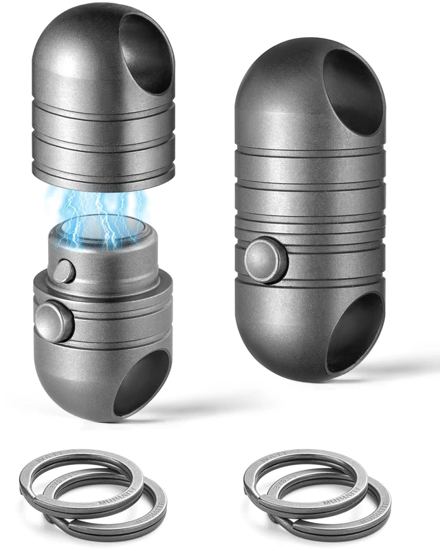 Main image of Titanium Magnetic Quick Release Keychain,Carabiner Key Rings | Detachable Carabiner Keychain,Car Key Holder,Small Key Chain Rings