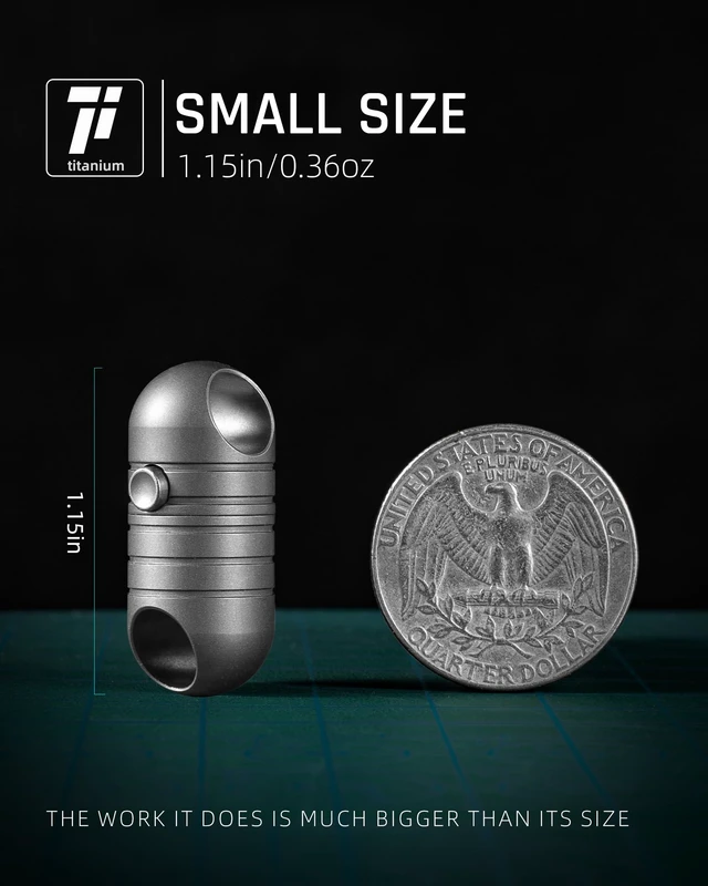 Alt view image 3 of 7 - Titanium Magnetic Quick Release Keychain,Carabiner Key Rings | Detachable Carabiner Keychain,Car Key Holder,Small Key Chain Rings