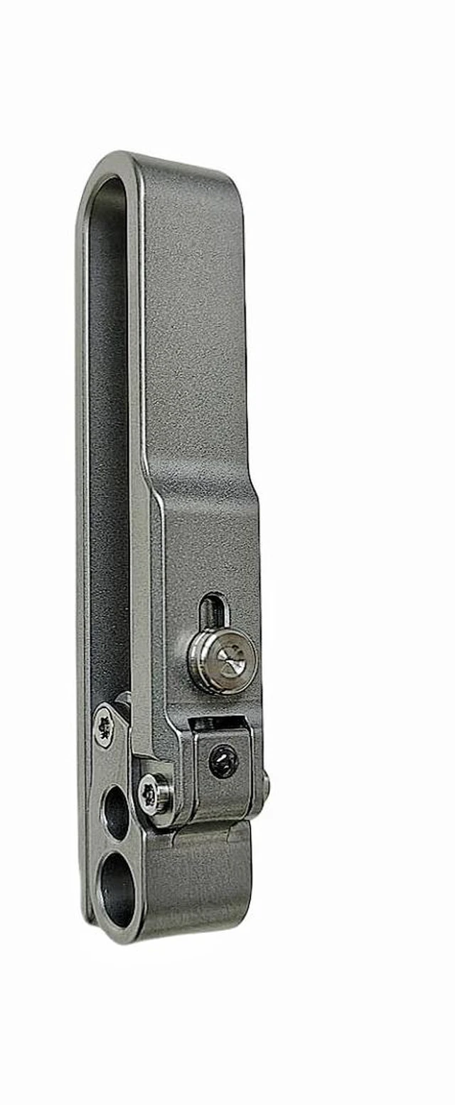Main image of Titanium Gr5 Mortise Lock Design Key Ring Clip Keychain for Belts Casual Pants Sweatpants (MB10) Patented