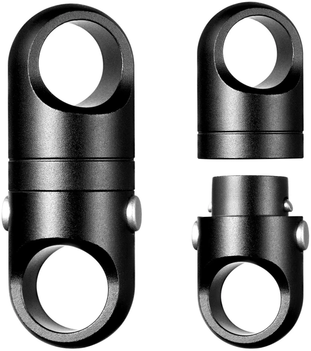 Main image of Strong Magnet Quick Release Keychain Connector (Black 2 Pack) | Anti-fall,Double-Pin Lock Mechanism,360° Rotatable,One-handed Operation