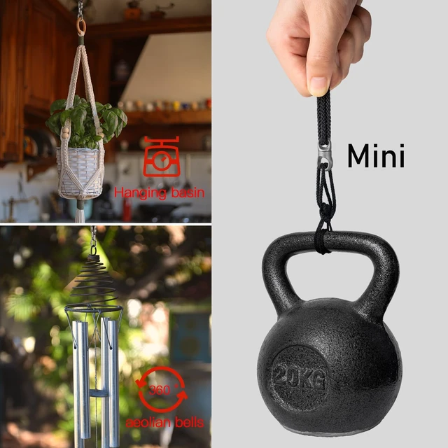 Alt view image 6 of 6 - Titanium Swivel Key Ring Connector, Mini Carabiner Keychain | 360° Rotatable Anti-Tangle Design, Ultra Lightweight High Load Bearing, for Keys Zipper Bag Pendant Jewelry Daily Carry