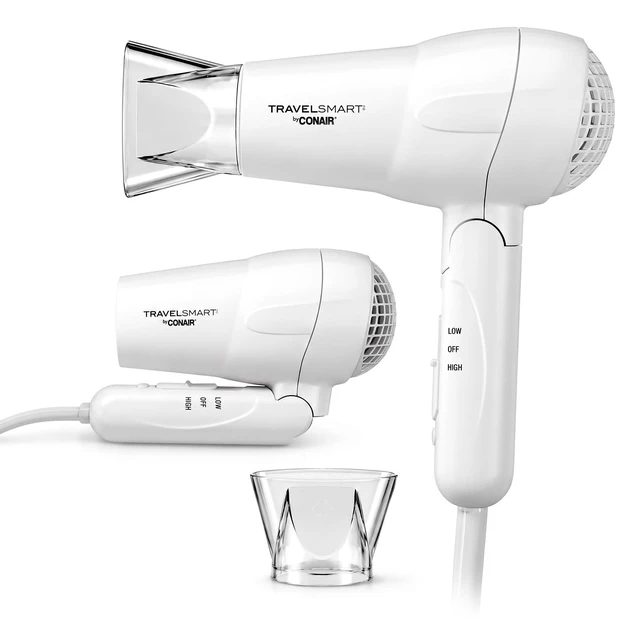 Main image of 1200W Tourmaline Ceramic Travel Hair Dryer with Folding Handle, Worldwide Dual Voltage Compact Blow Dryer, Model TS263XRN