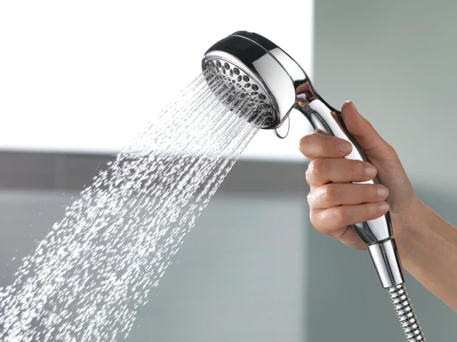 Alt view image 2 of 6 - Faucet 7-Spray Touch-Clean Hand Held Shower Head with Hose, Chrome 75700