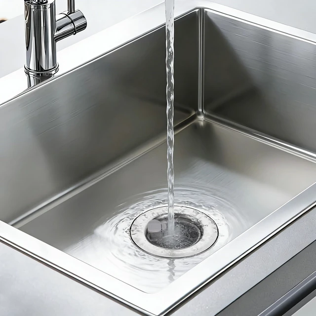 Alt view image 6 of 7 - Sink Drain Strainer - Sink Stopper Drain, 3 in 1 Kitchen Stainless Steel Drain Plug with Anti-Clog Basket, Pop-Up Cover - Fit 2.75-3.15 Inch Sink Hole, Kitchen Gadgets Sink Accessories