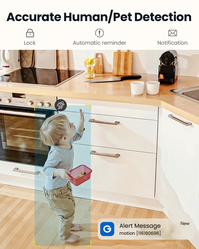 Alt view image 4 of 7 - Indoor Camera, 2K Cameras for Home Security, 5G Security Camera Indoor, 360° Pet/Dog/Baby Camera with Phone App, AI Tracking, 2-Way Audio, Night Vision, 24/7 SD Card Storage, Alexa (2 Pack)