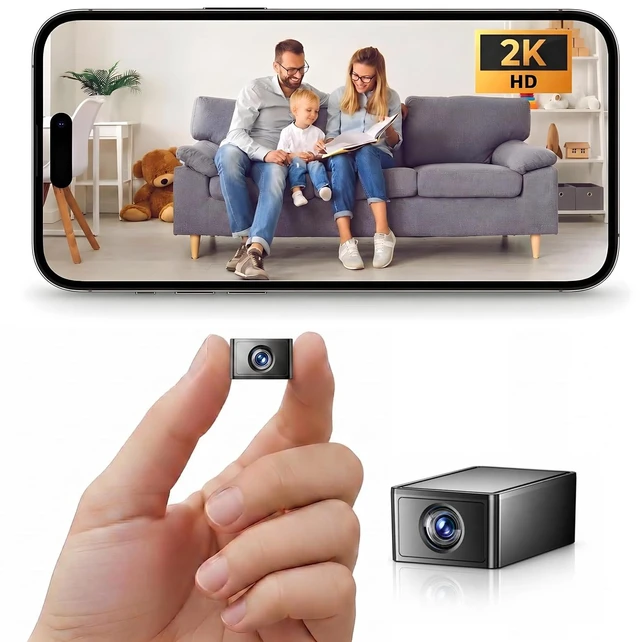 Main image of Hidden CameraMini Camera2K Spy Camera Wireless for Home SecuritySmall Indoor Nanny Cam with Night Vision & Motion DetectionWiFi Cameras for Pet/Baby, Camaras Espias Ocultas