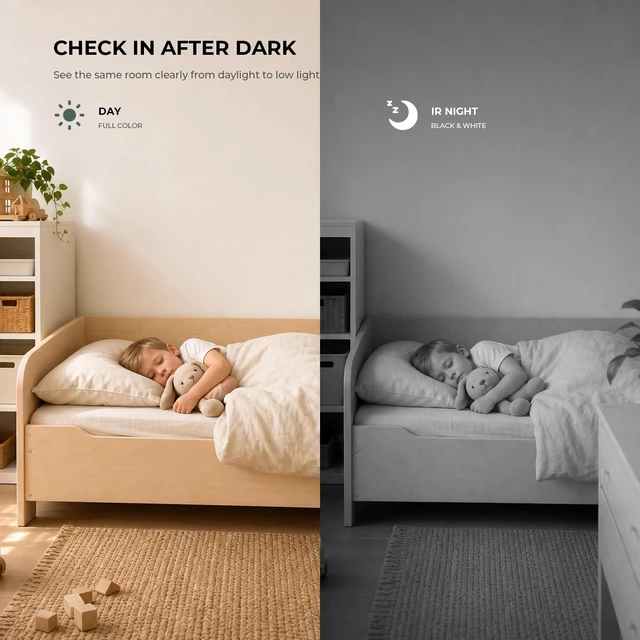 Alt view image 6 of 7 - Indoor Camera 2K,Pan Tilt 2.4/5 GHz Pet Camera with Phone App | 24/7 Recording, 2-Way Talk, Human & Pet Detection, Motion Tracking, IR Night Vision, Cloud & SD Card, for Home/Elder