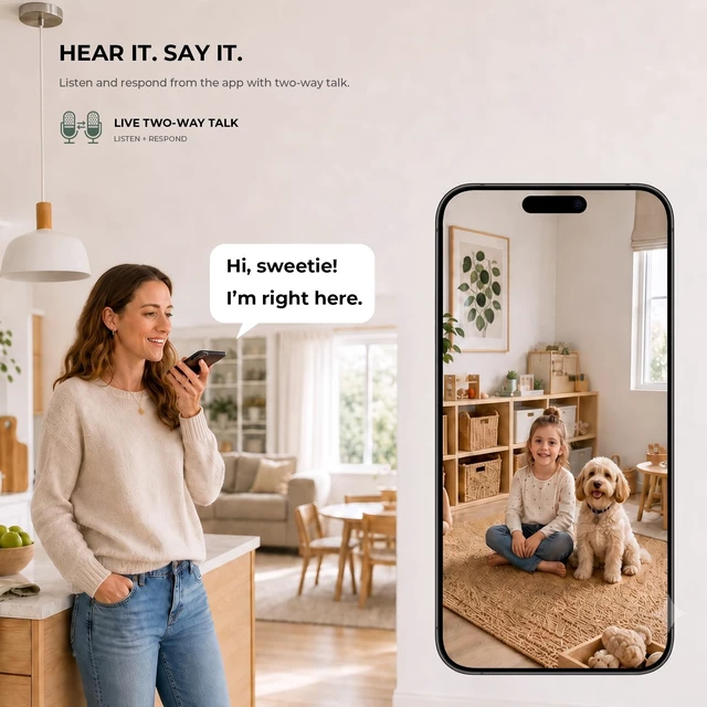 Alt view image 7 of 7 - Indoor Camera 2K,Pan Tilt 2.4/5 GHz Pet Camera with Phone App | 24/7 Recording, 2-Way Talk, Human & Pet Detection, Motion Tracking, IR Night Vision, Cloud & SD Card, for Home/Elder