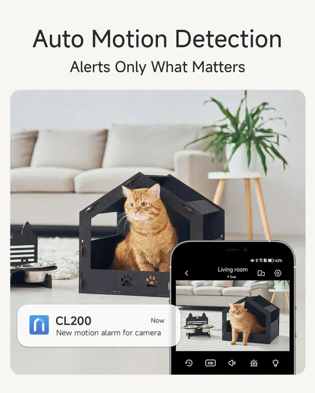 Alt view image 4 of 7 - 2K Indoor Camera with Two-Way Video Calling,360° PTZ Pet Camera | One-touch calls,Baby Monitor, 2.4 inch screen, 2.4G & 5G WiFi, color night vision, Alexa compatibility, app control
