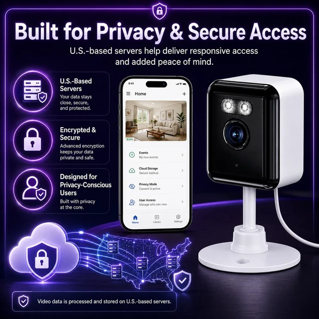 Alt view image 7 of 7 - 2K Indoor Security Camera (2-Pack), Dual-Band 2.4/5GHz WiFi Pet & Baby Monitor, AI Event Detection with Smart Search, Color Night Vision, 2-Way Audio, Human Detection, US App