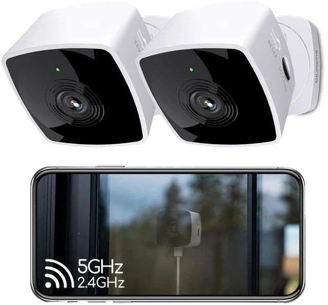 Main image of 2K Indoor Cameras for Home Security 2Pack | Pet Camera with Phone App, AI Motion Detection, Dual-Band WiFi6, Cloud & SD Card Storage, Works with Alexa & Google Assistant
