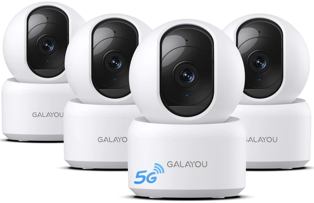 Main image of 5G&2.4G Dual-Band Indoor Cameras for Home Security in 2K, G2 4Pack | Wi-Fi/Nanny/Pet Cam/Baby Monitor, with Phone APP, PTZ, Night Vision, Plug-in, 2-Way Talk, Siren, 24/7 TF Card, Cloud Storage