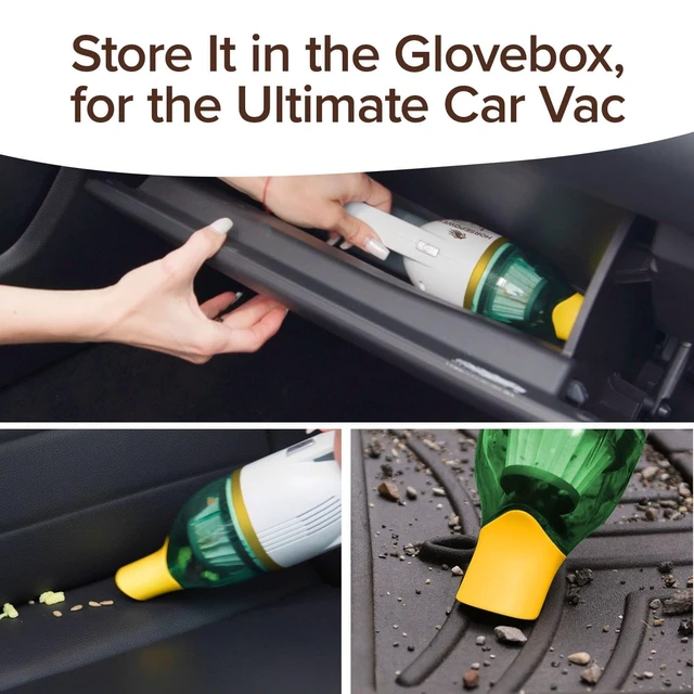 Alt view image 4 of 7 - Duck Compact Cordless Vacuum, Ultra-Powerful Upgraded Battery for Extra-Long Run Time, AS SEEN ON TV, Strong Suction, Easy to Store, Portable & Rechargeable. Home & Auto (Duck Gold)