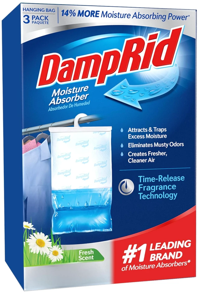 Main image of Fresh Scent Hanging Moisture Absorber, 16 oz., 3 Pack - Eliminates Musty Odors for Fresher, Cleaner Air, Ideal Moisture Absorbers for Closet, 14% More Moisture Absorbing Power*
