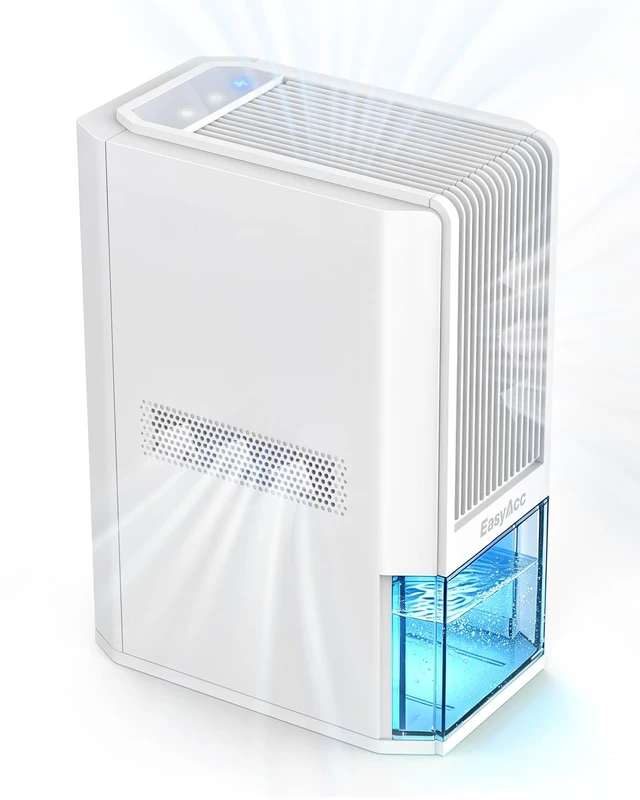 Main image of Small Dehumidifier for Bathroom, RV, 68 OZ Tank | Auto Shut Off, Removes Up to 40 OZ/Day, Quiet Portable Dehumidifier with 7 Color LED Light, Auto Defrost for Bedroom
