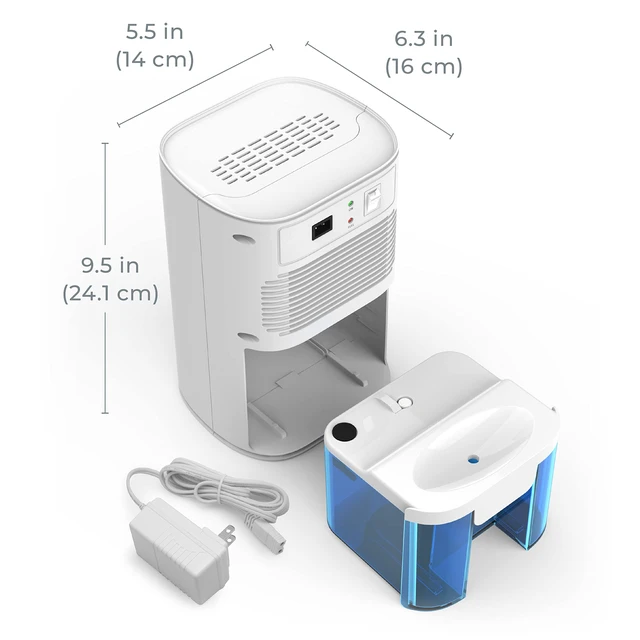 Alt view image 7 of 7 - PureDry Mini Dehumidifier, 27 oz Tank, Removes 300 mL/Day | Compact Design Helps Reduce Excess Moisture in Small Rooms & Living Spaces; Ideal for Closets, Bathrooms, Boats & Kitchens