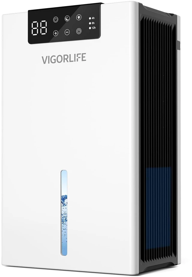 Main image of Dehumidifier, 1000sq.ft Dehumidifiers with 98oz Water Tank for Home Bedroom | Quiet with Auto Shut Off/LED Humidity Display/Timer/7 Colorful light/Washable Filter & Drain Hose, Moisture Absorbers