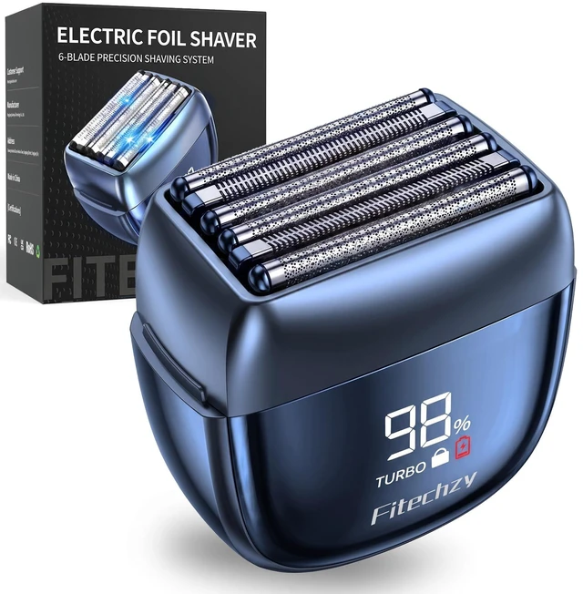 Main image of Electric Foil Shaver for Men, 6-Blade Razor for Thick Beards | Close, comfortable shaving with an advanced floating 6-blade system, wet & dry performance, and USB-C fast charging